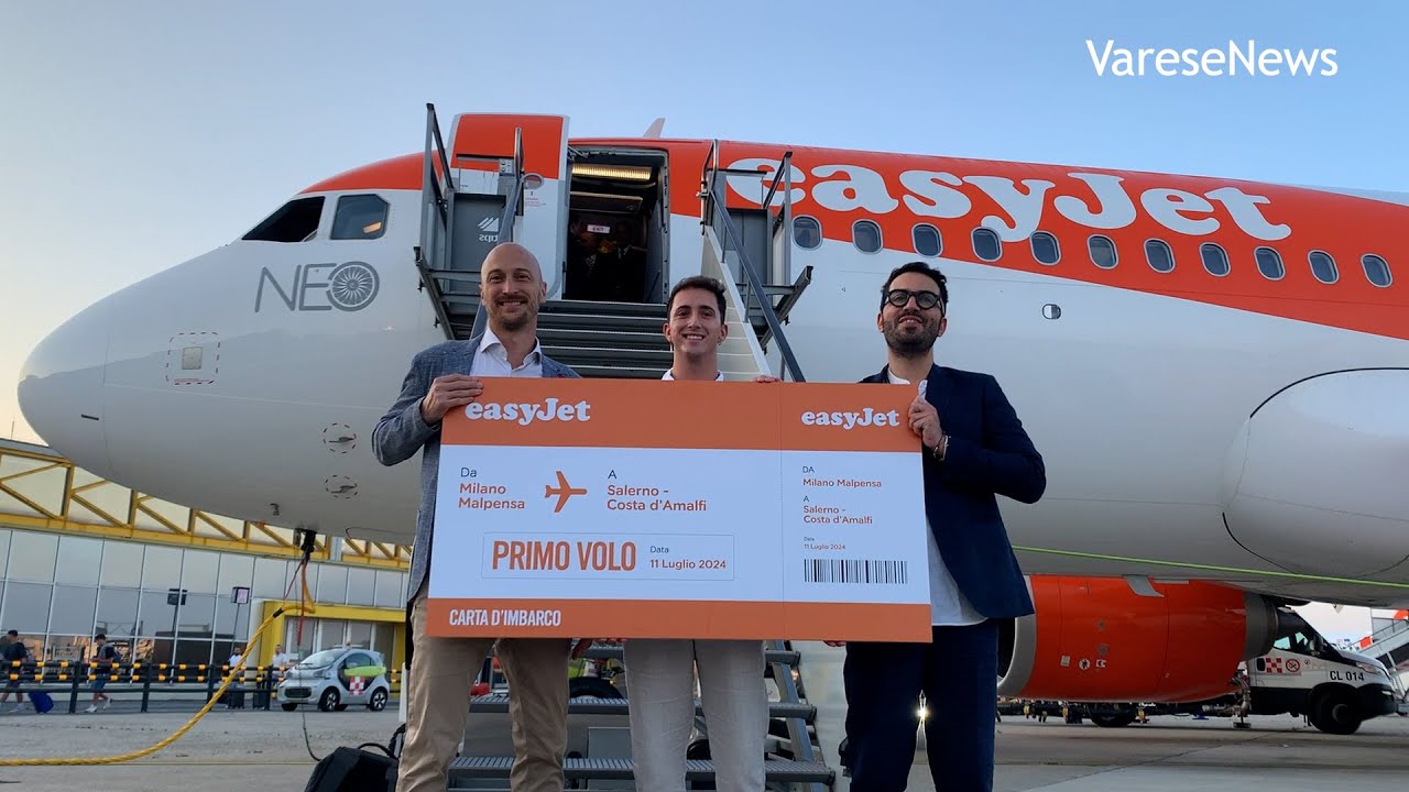 Un volo da Malpensa inaugura l’aeroporto di Salerno e della Costa d'Amalfi