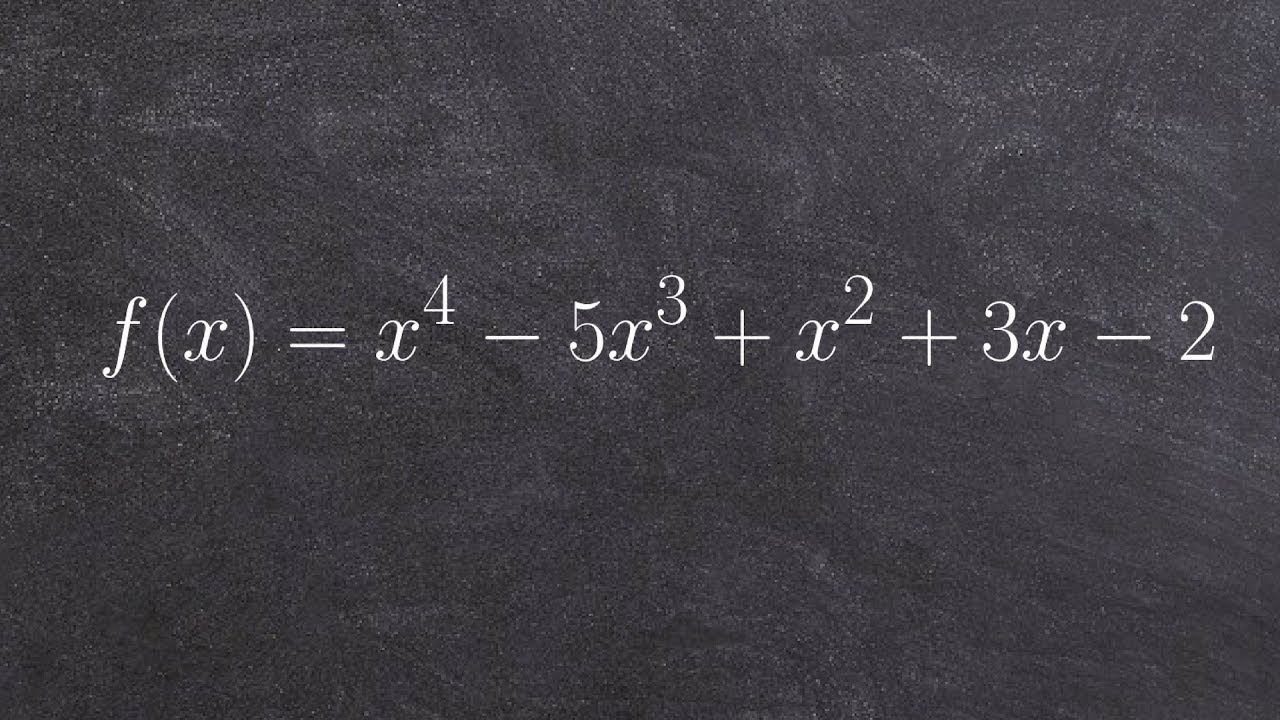Learn how to use Descartes rule of signs and the fundamental theorem of algebra