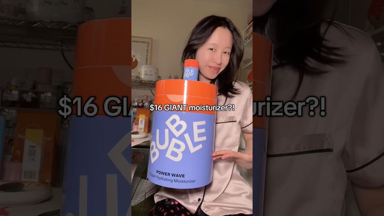 The cutest super hydrating Power Wave moisturizer from @bubbleskincare