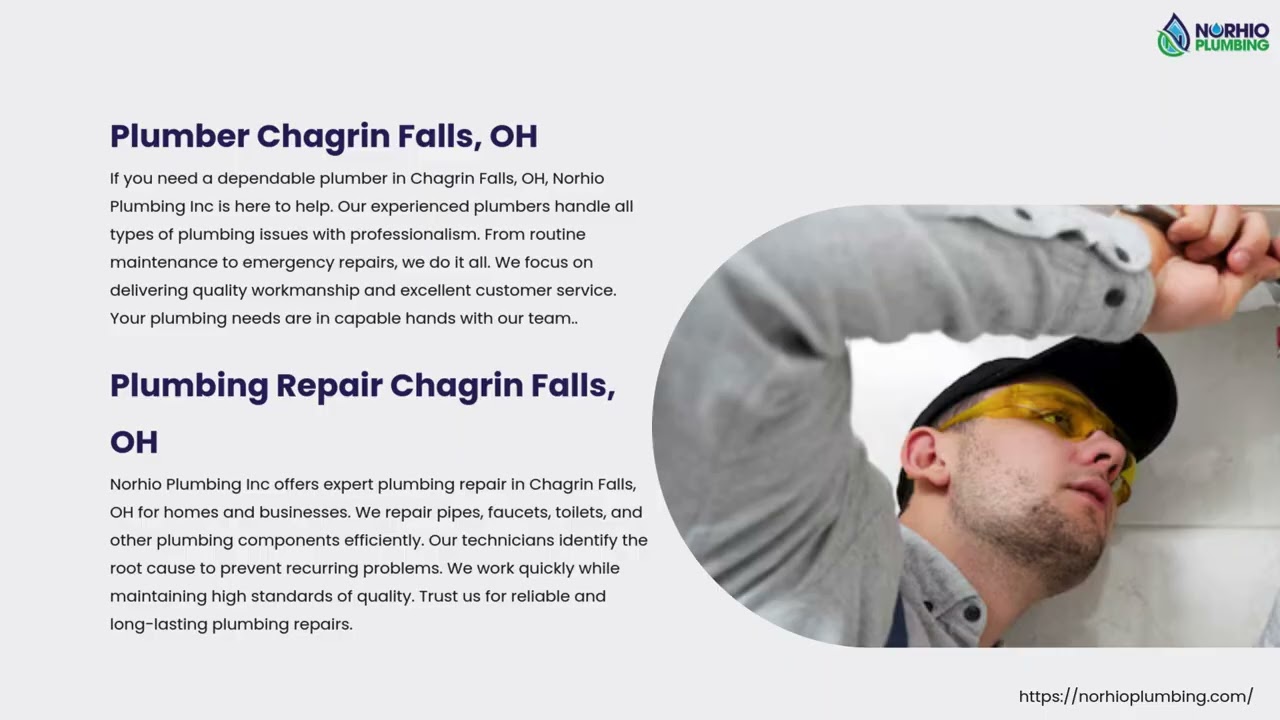 Expert Plumber Hudson, OH & Chagrin Falls, OH | Norhio Plumbing Inc.