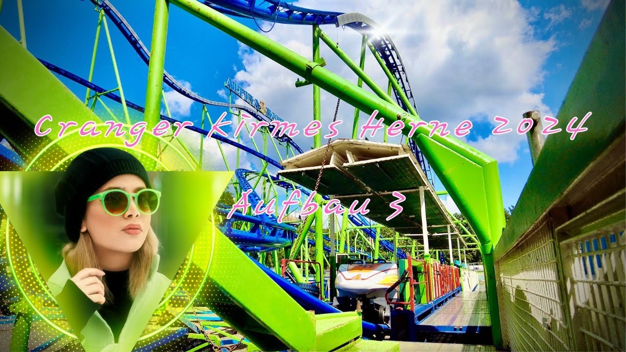 Cranger Kirmes Herne 2024 Aufbau 3