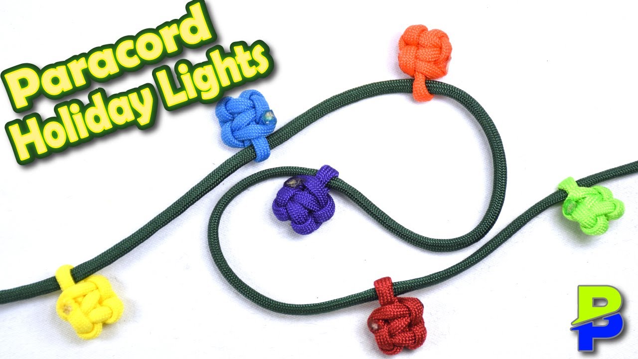 Праздничные огни из паракорда — КАК СДЕЛАТЬ — BoredParacord.com