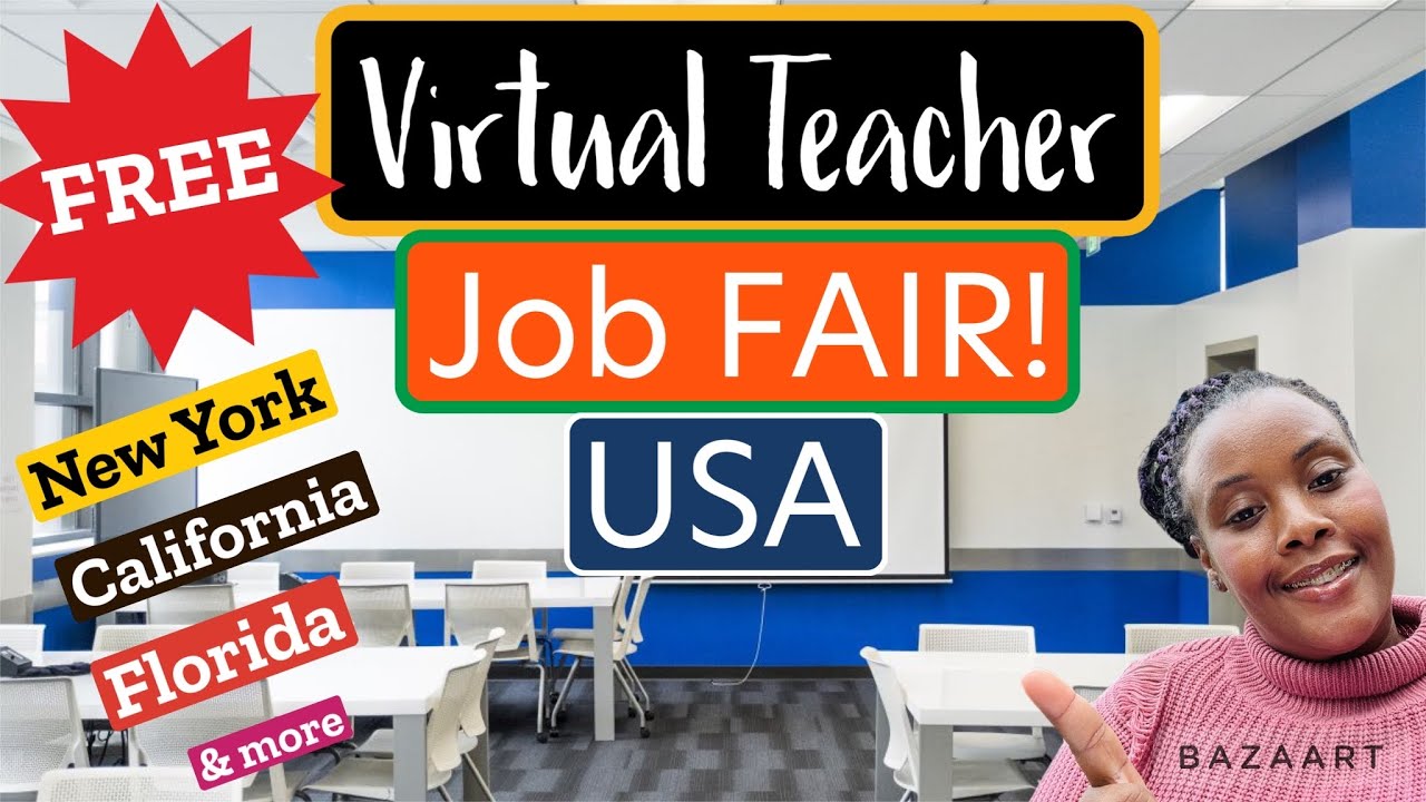 Virtual Job Fairs for TEACHERS! FREE TO REGISTER AND APPLY!