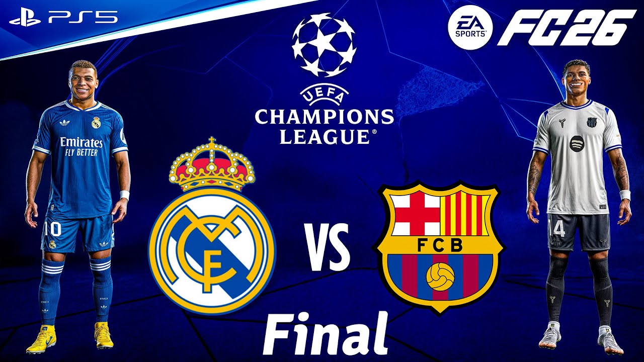 FC 26 - Real Madrid vs. Barcelona Ft. Trent, Rashford, | UEFA Champions League Final | [4K60]
