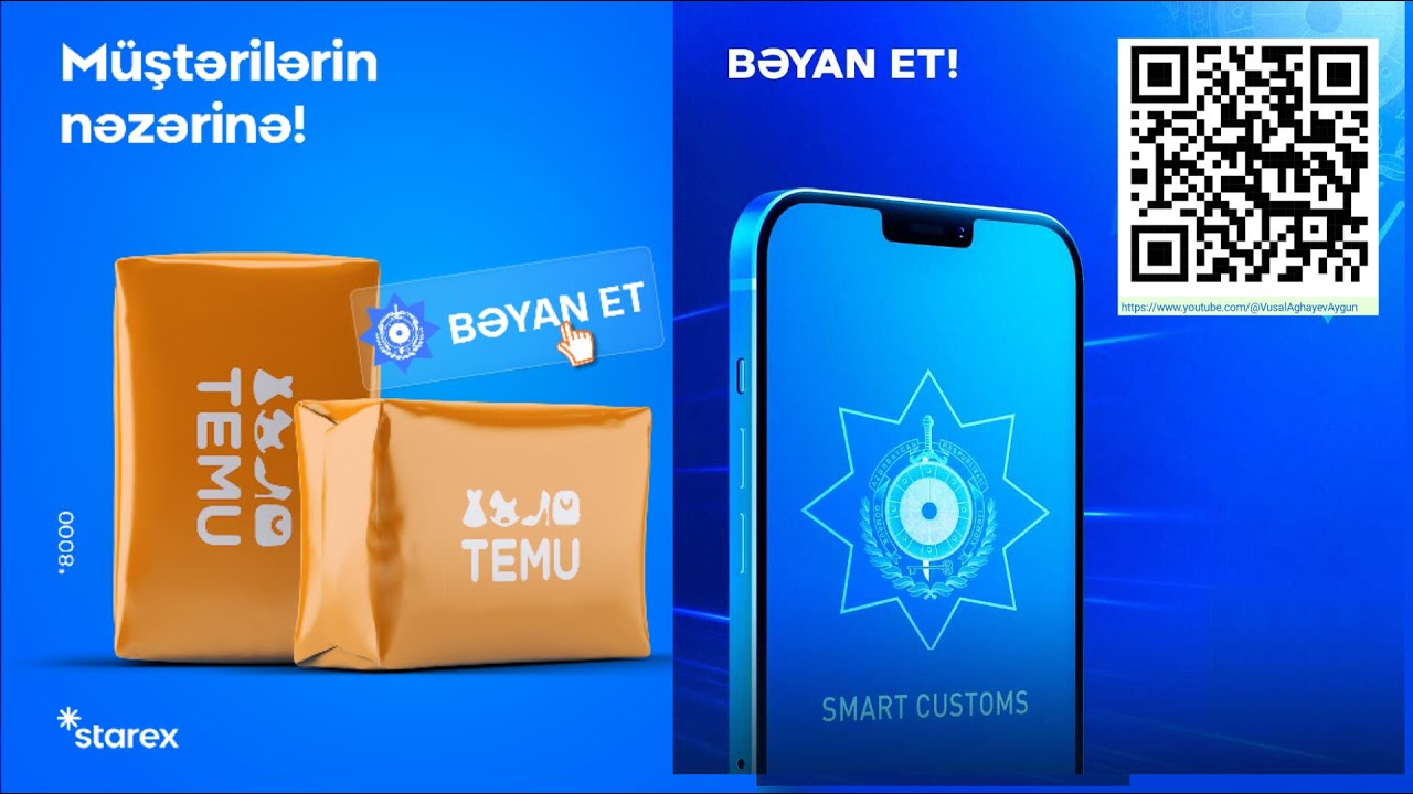 TEMU SAYTINDA SİFARİŞLƏRİ SMART CUSTOMS DA ƏN ASAN YOLLA BƏYAN ETMƏK.STAREX KARGO DA FİN KODU TƏSDİQ