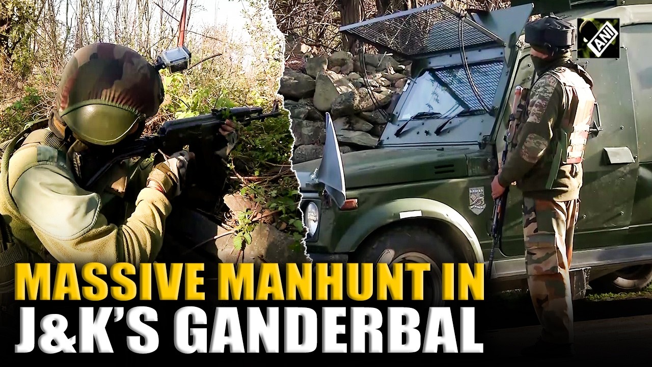 Anti-Terror operation underway in Ganderbal; Indian Army, J&K Police and CRPF in action
