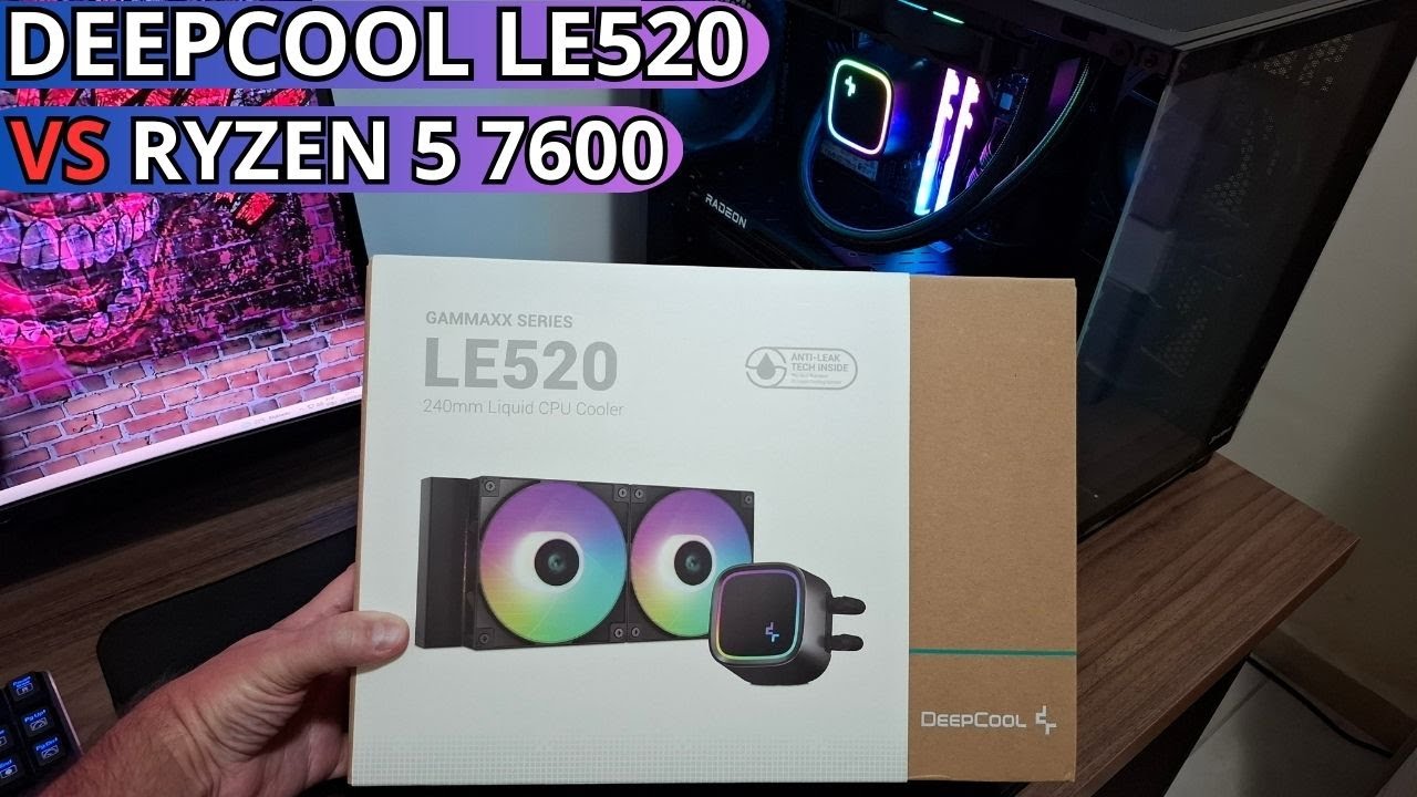 Water Cooler DeepCool LE520 - Unboxing, instalação (AM5) e testes