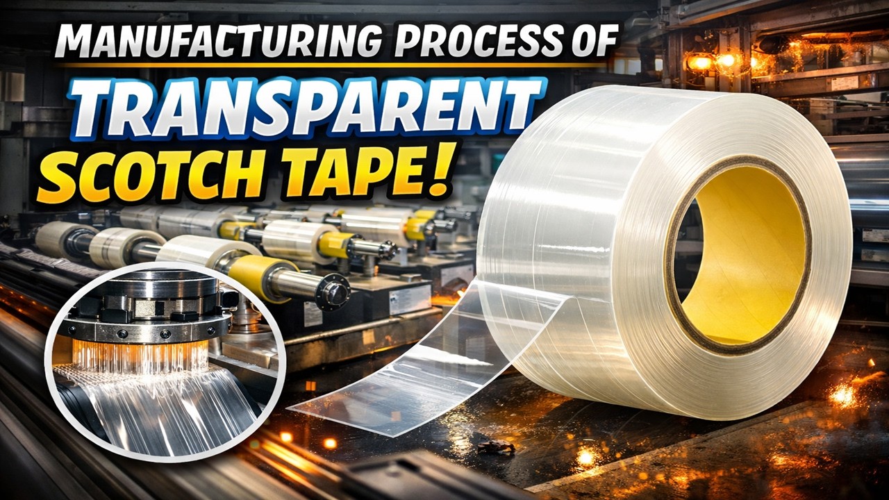 How Transparent Scotch Tape Is Made | You Use It Every Day