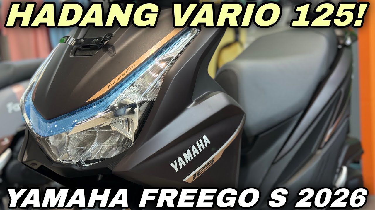 TANTANG VARIO‼️YAMAHA FREEGO S 2026 MAGMA BLACK