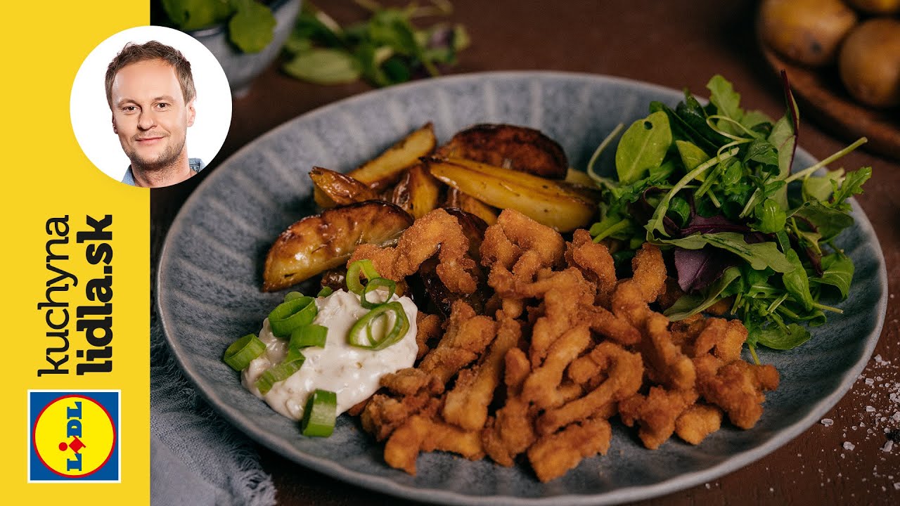Vyprážané držky s pečenými zemiakmi a tatárskou omáčkou 🍽️ | Marcel Ihnačák | Kuchyňa Lidla