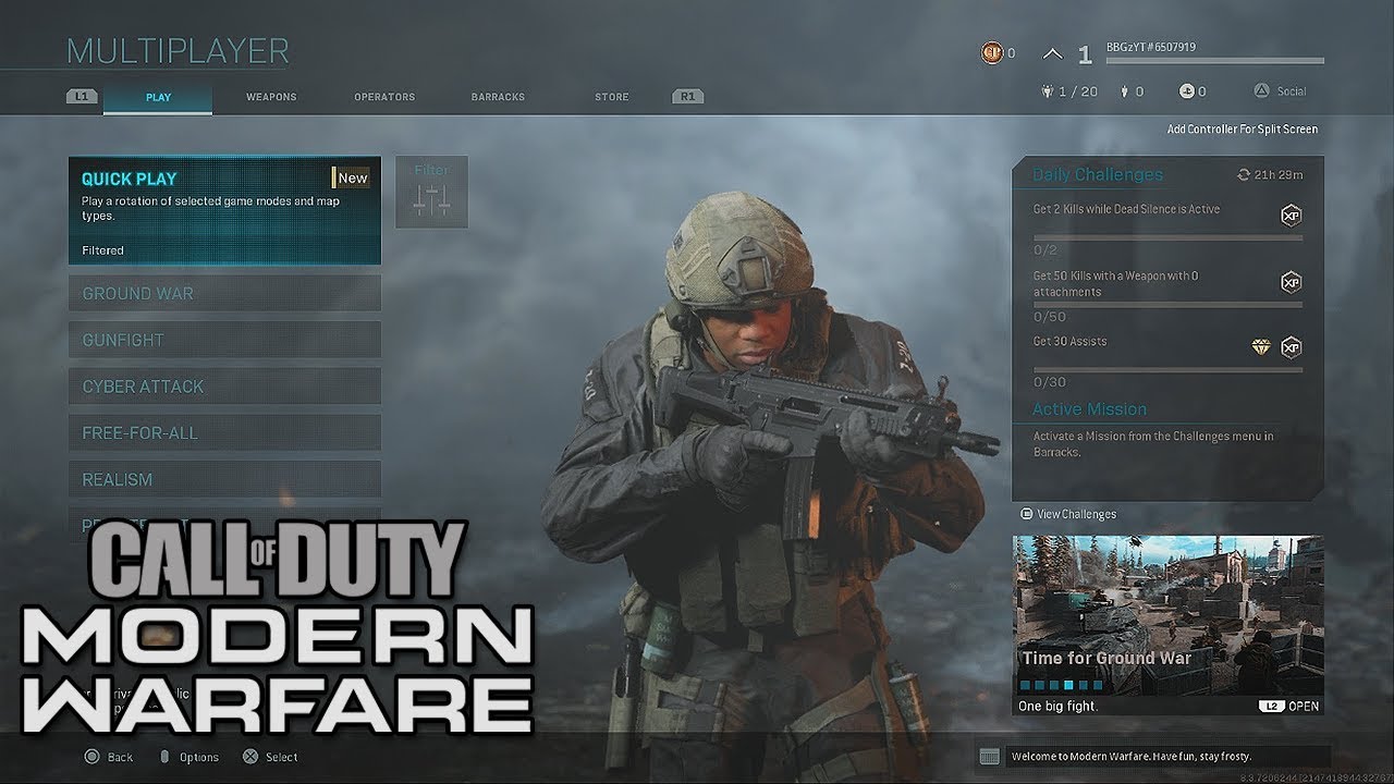 Call of Duty: Modern Warfare Multiplayer Menu Music