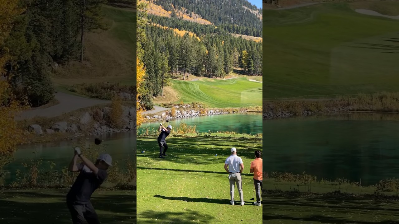 Silvertip Golf Course, Canmore, Alberta #reels #shorts #golf #lake #travelvlog #canada 🇨🇦