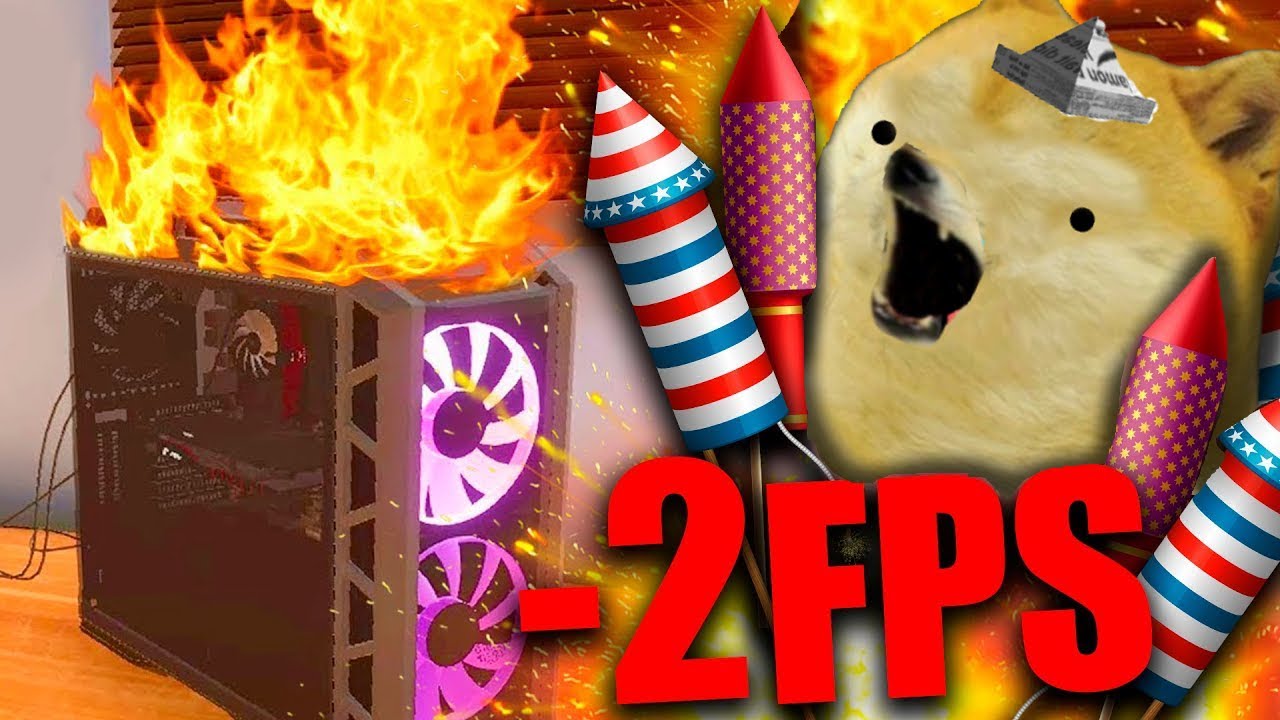 ESTE JUEGO DESTRUYÓ MI PC XD - Fireworks Mania - Juegos con cheems