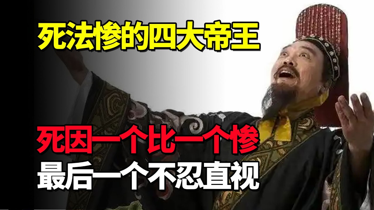 史上“死法惨”的四大帝王，死因一个比一个惨，最后一个不忍直视