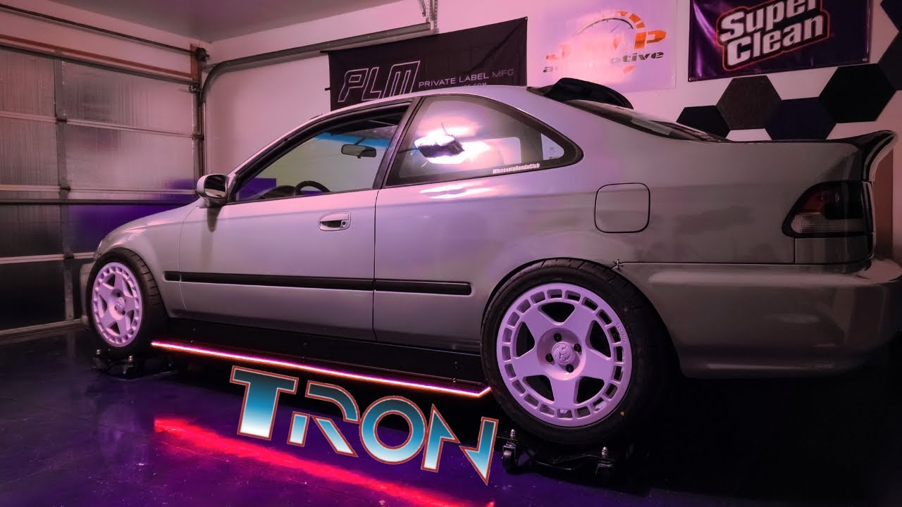 DIY TRON AERO! Widebody Civic Coupe pt.2