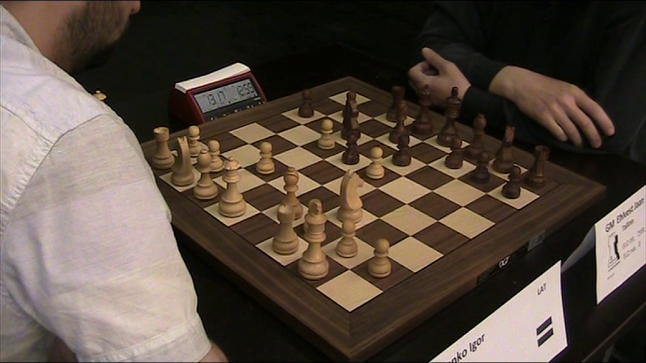 GM Igor Kovalenko - GM Jaan Ehlvest, Sicilian Alapin, Rapid chess