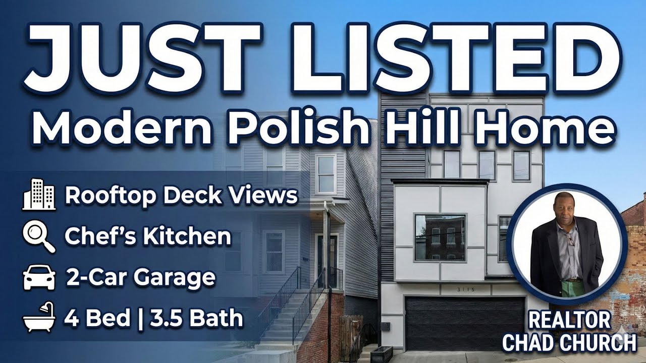 Modern Luxury Home Tour in Polish Hill, Pittsburgh | 4BR w/ Rooftop Deck & Garage