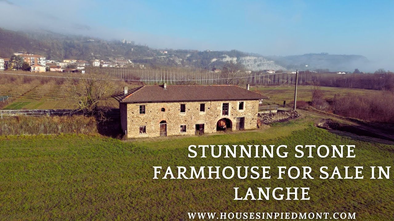 Stunning Stone Farmhouse for Sale in Langhe, Piedmont | Renovation Project in Vesime