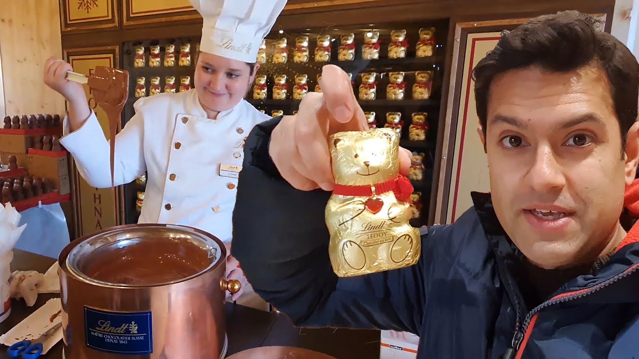 THE LINDT CHOCOLATE FACTORY IN ZURICH IS INCREDIBLE