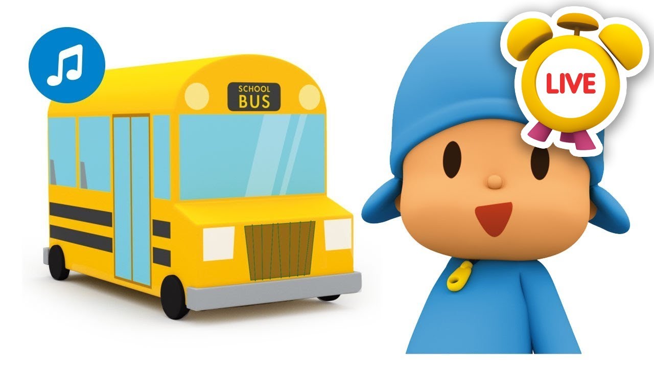 Le Ruote dello Scuolabus | CANZONI, VIDEO e CARTONI ANIMATI per bambini | Pocoyo LIVE in Italiano
