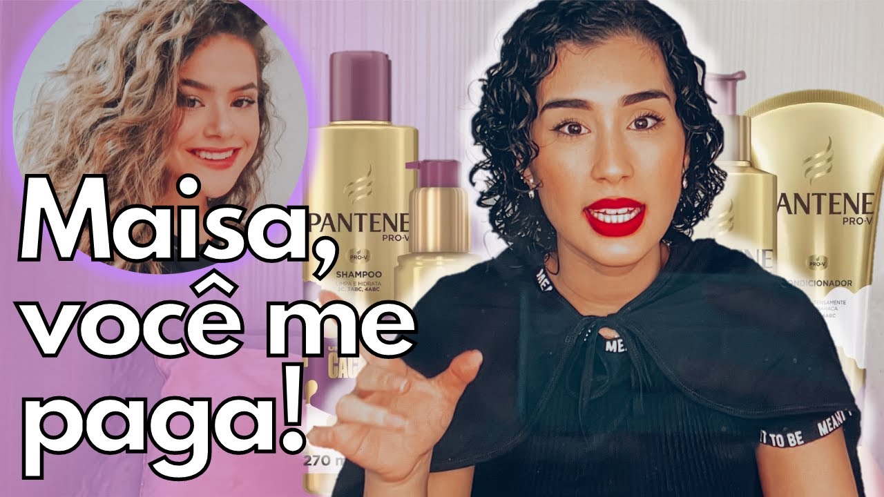 TESTEI A LINHA COMPLETA PANTENE UNIDAS PELOS CACHOS | Finalizei igual a Maisa!!