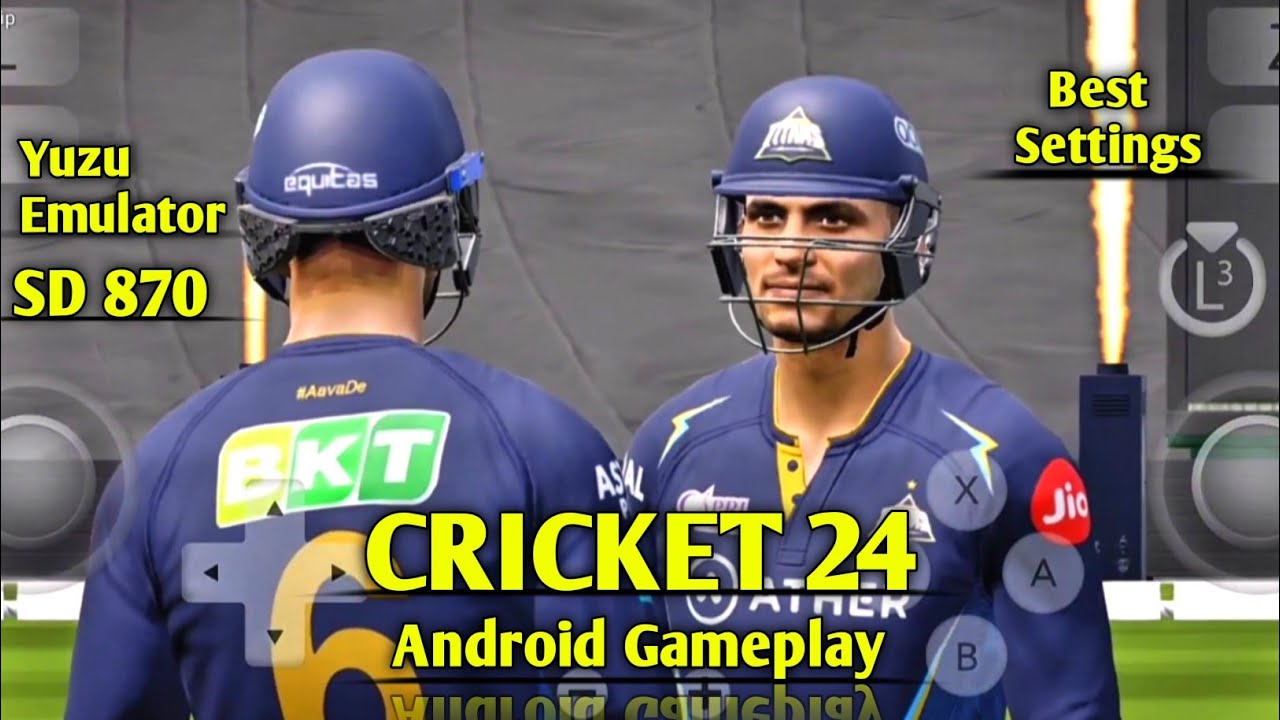 Cricket 24 Android Gameplay | Yuzu Emulator | Snapdragon 870 | Best Settings #cricket24  #Gaming