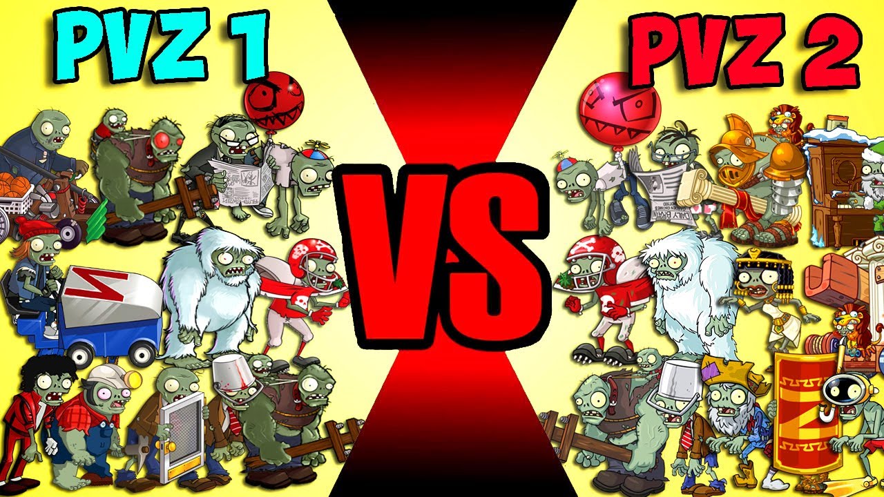 All Zombies PVZ 1 vs PVZ 2 - Who Will Win? - Pvz 2 Team Zombie Vs Zombie