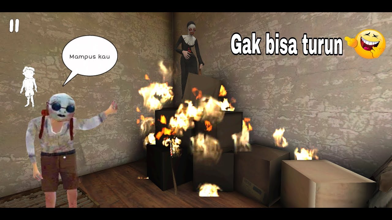 Ngerjain Evil Nun lagi - Terjebak di atas kardus Evil Nun v 1.6.2