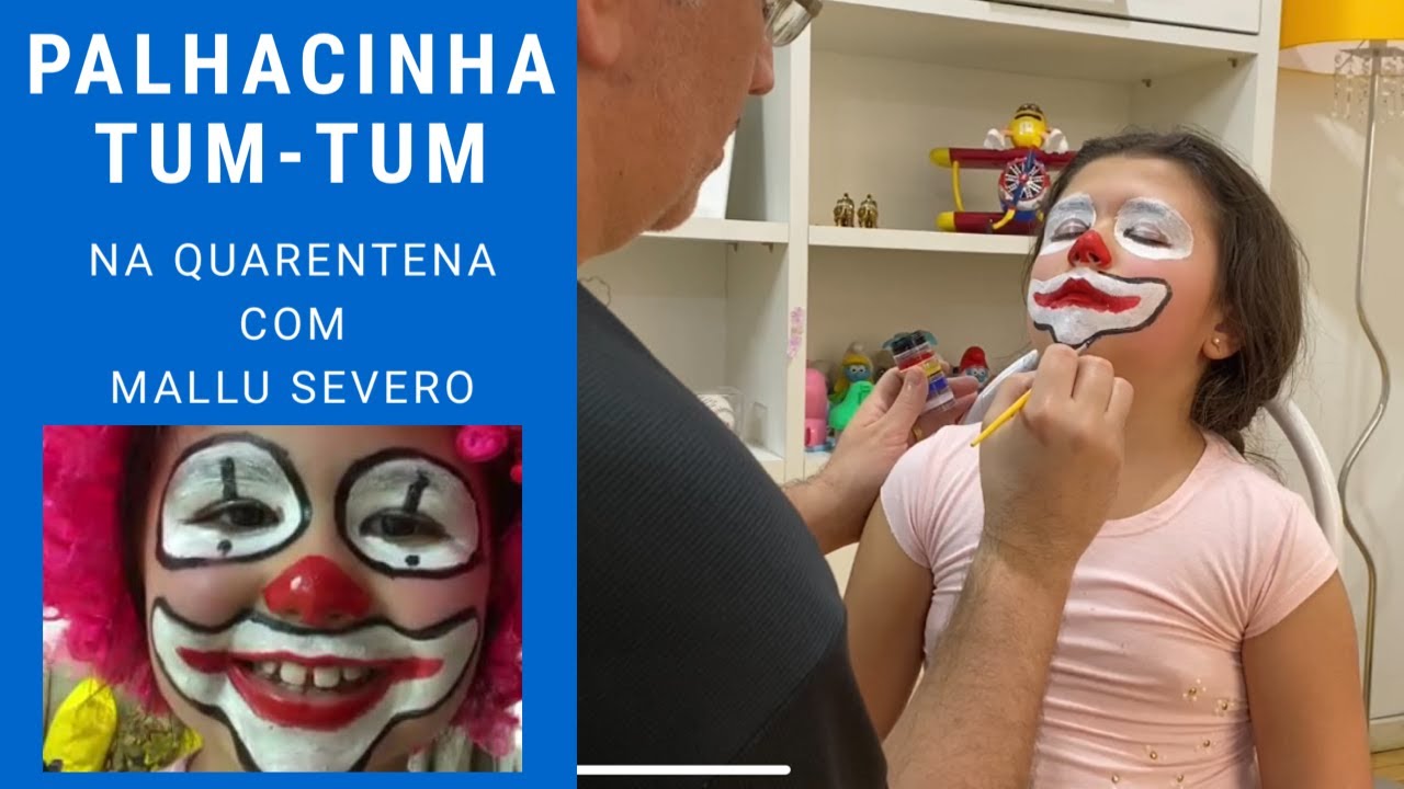 Mallu Severo - Como fazer maquiagem de palhaço em crianças