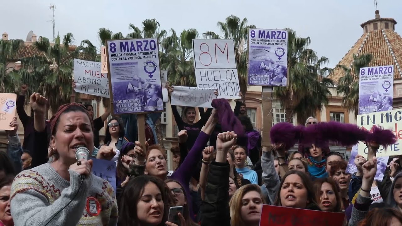 Marchas y concentraciones feministas toman las ciudades españolas