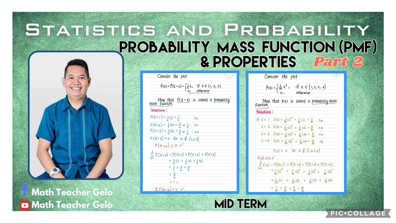 Statistics & Probability | PROBABILITY MASS FUNCTION (PMF) & ITS PROPERTIES | PART 2