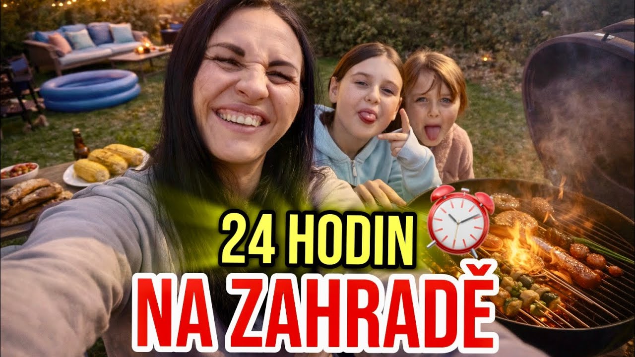 24 HODIN NA ZAHRADĚ 🌳☀️ To nebyl DOBR&Yacute; N&Aacute;PAD 🥶