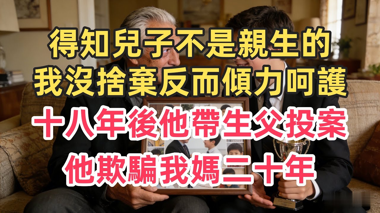 得知兒子不是親生的，我沒捨棄反而傾力呵護，十八年後他帶生父投案：他欺騙我媽二十年
