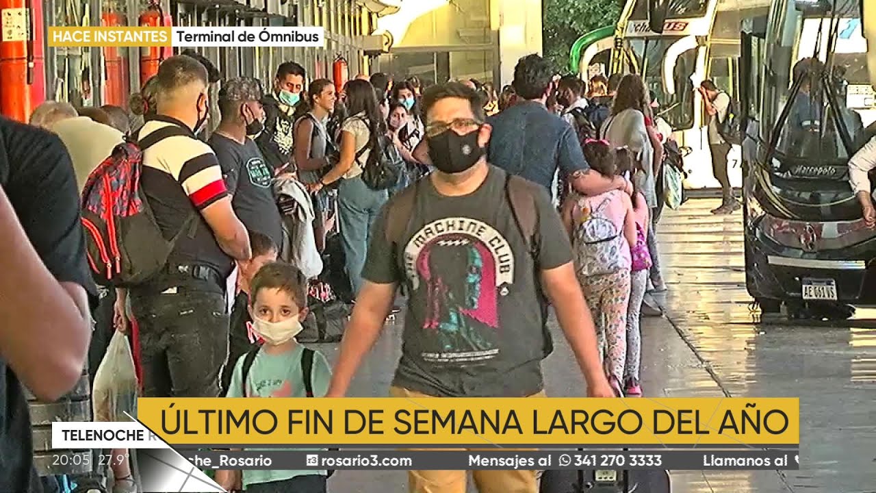 Importante movimiento en la Terminal de Ómnibus de Rosario de cara al fin de semana largo