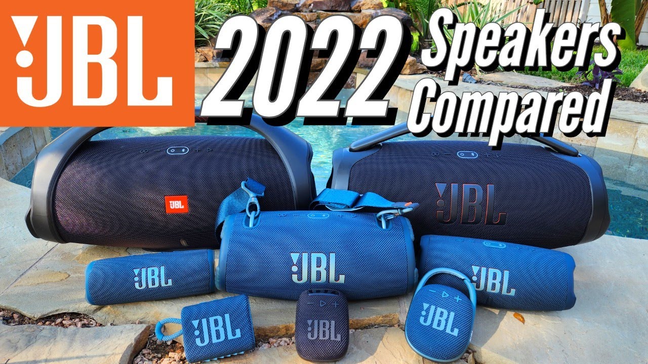 JBL Boombox 3, JBL Xtreme 3, JBL Charge 5, JBL Flip 6, JBL Clip 4, JBL Go 3 и JBL Wind 3 (2022)