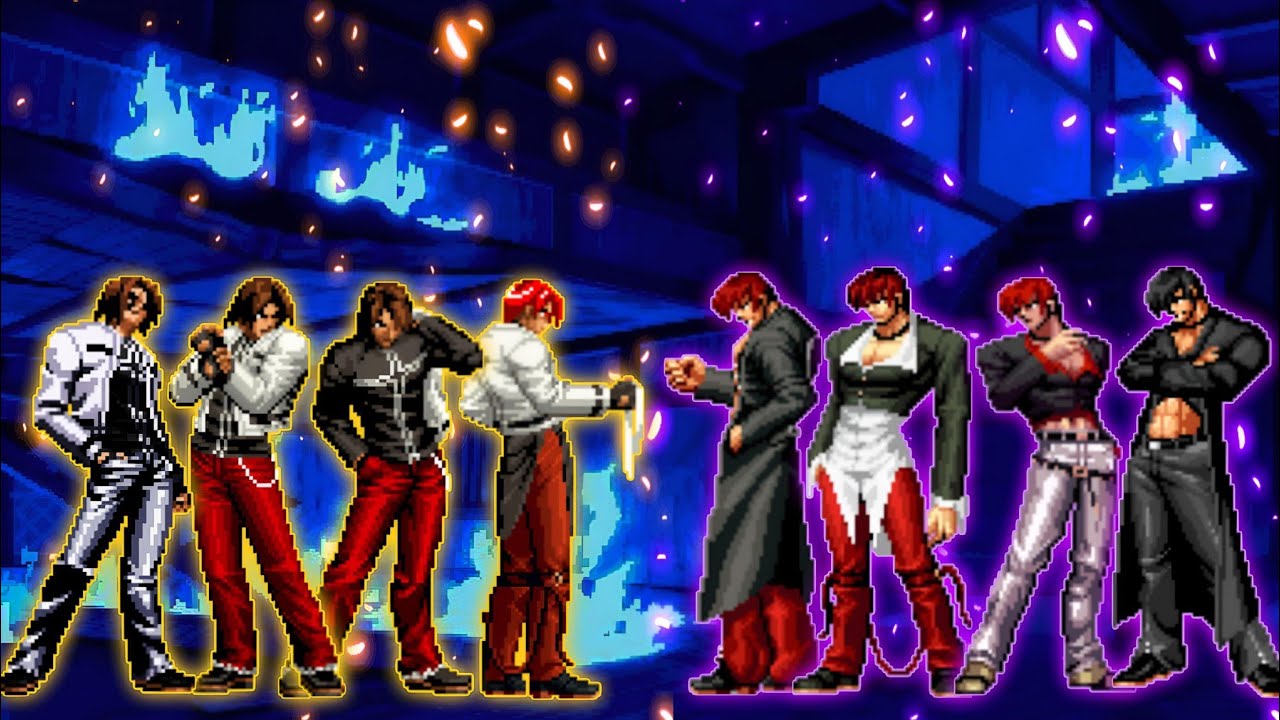 [KOF Mugen] Kyo Team VS. Iori Team