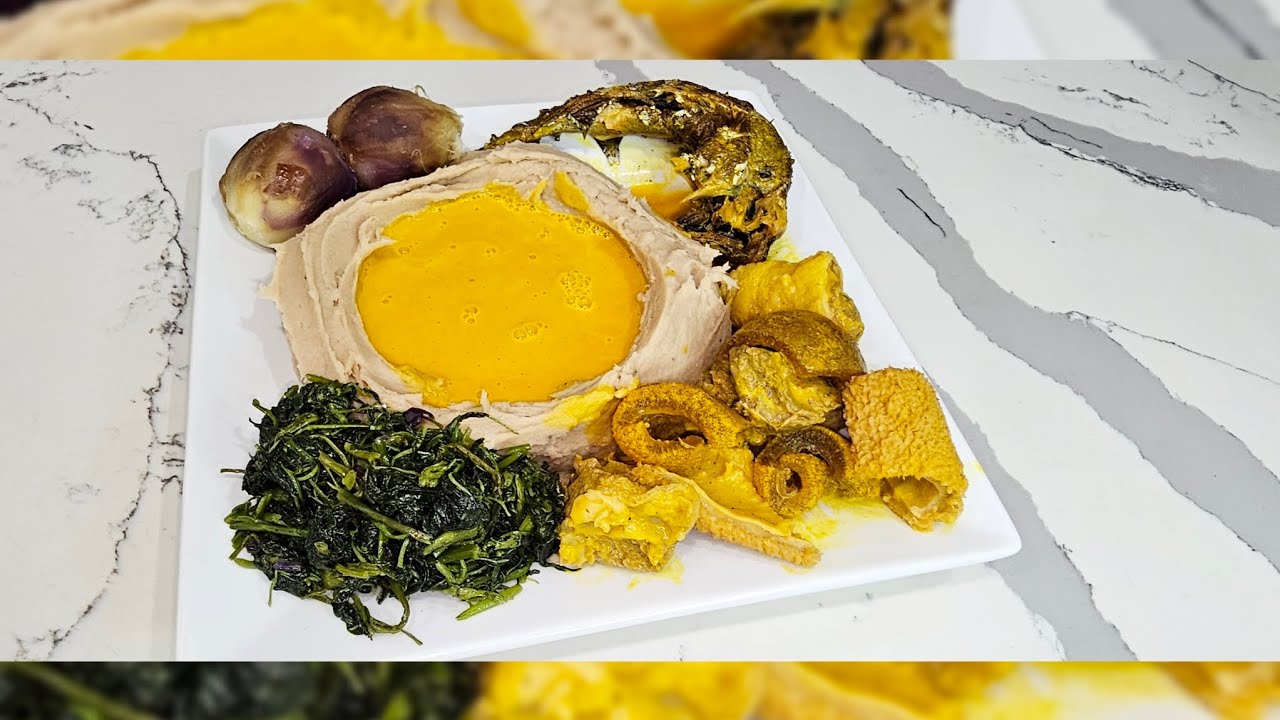 Achu and Yellow Soup - Easy Cameroonian Achu Recipe