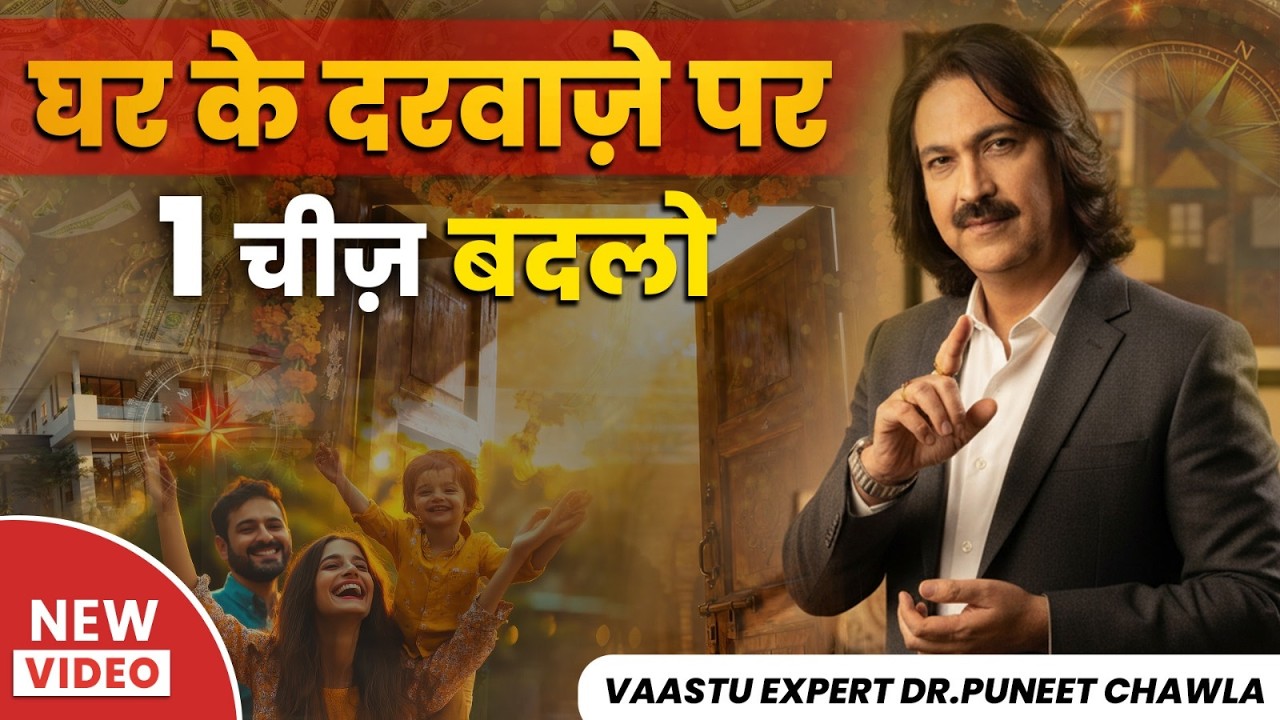घर के दरवाजे पर सिर्फ 1 चीज बदलो | Main Door Vastu | Dr Puneet Chawla