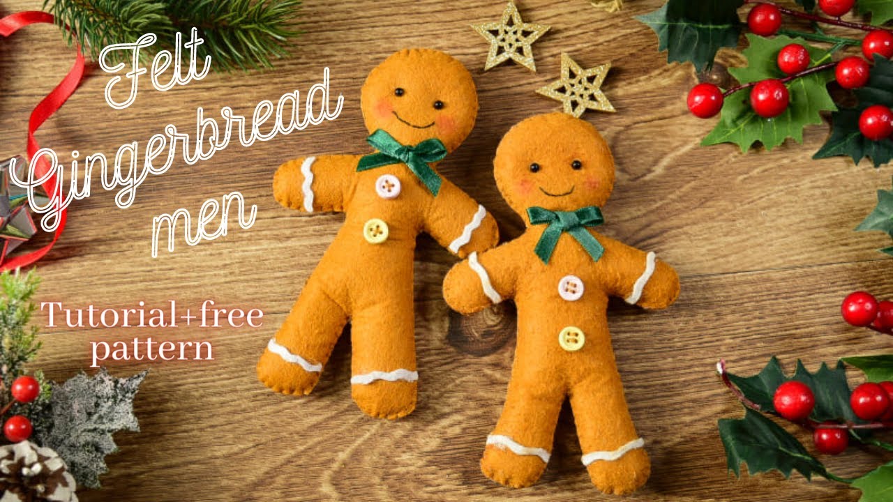 DIY Felt Gingerbread Man Tutorial | Tutorial Omulet De Turta Dulce Din Fetru | Belle Decor & DIY
