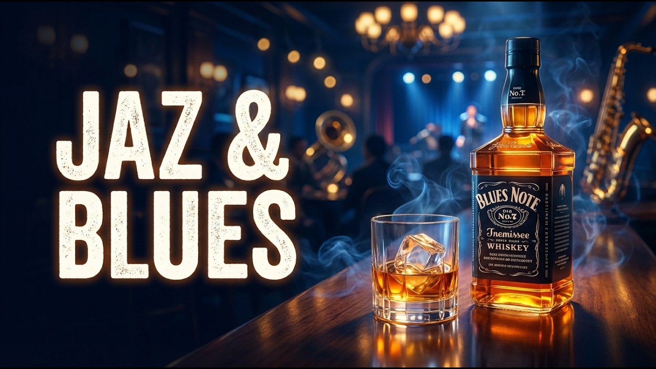 🔴 Whisky Jazz Bar 🥃 Smooth Sax & Piano for Late Night Relaxation  Jazz Blues Bar