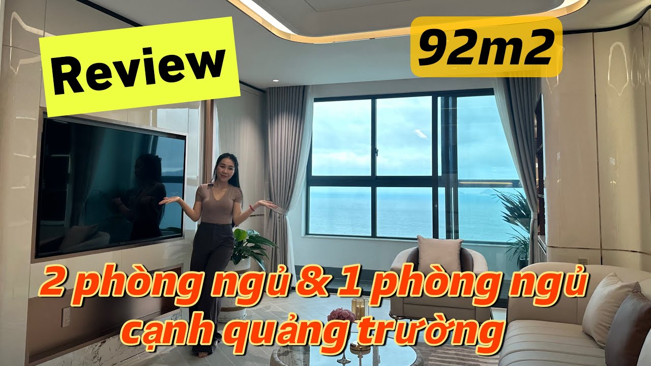 BÁN CĂN HỘ 2 PHÒNG NGỦ VIEW BIỂN NGAY CẠNH QUẢNG TRƯỜNG NHA TRANG VỚI KHÁ  TỐT