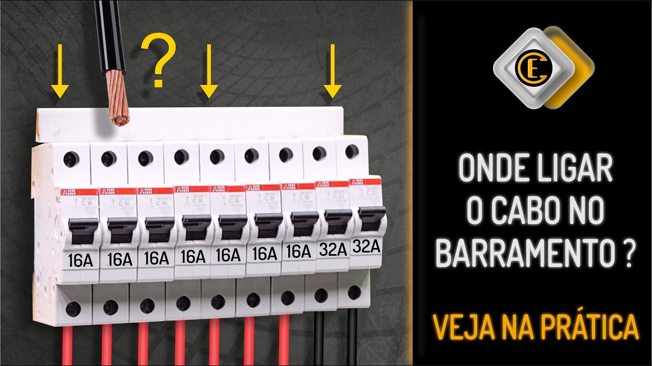 ONDE LIGAR O CABO NO BARRAMENTO? – VEJA NA PRÁTICA!