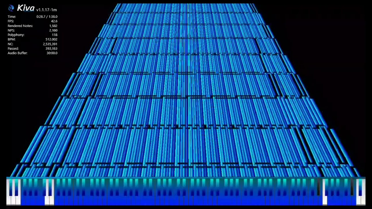 [Kiva Black MIDI] Magic lag tester ~ @PianoElipse | 2.5M notes