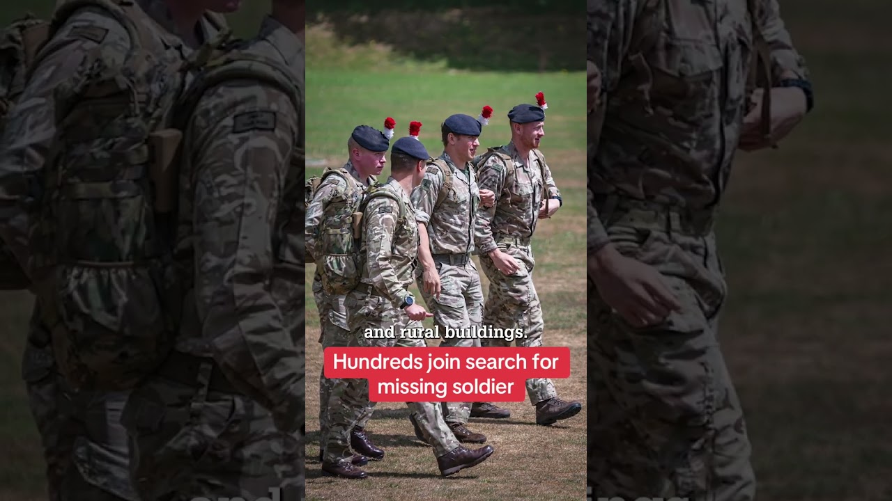 Hundreds join search for missing soldier #themirror #news
