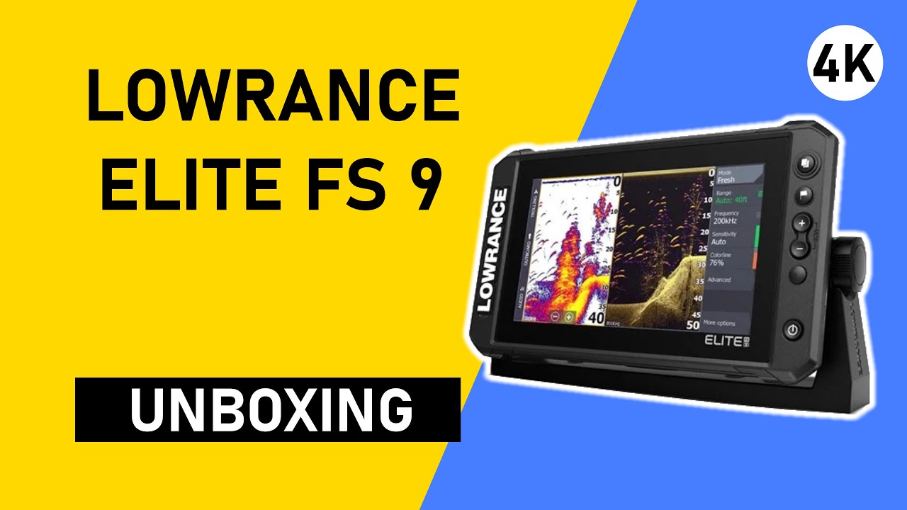 Lowrance Elite FS 9 Combo GPS 3-in-1 Unboxing 4K (000-15693-001)
