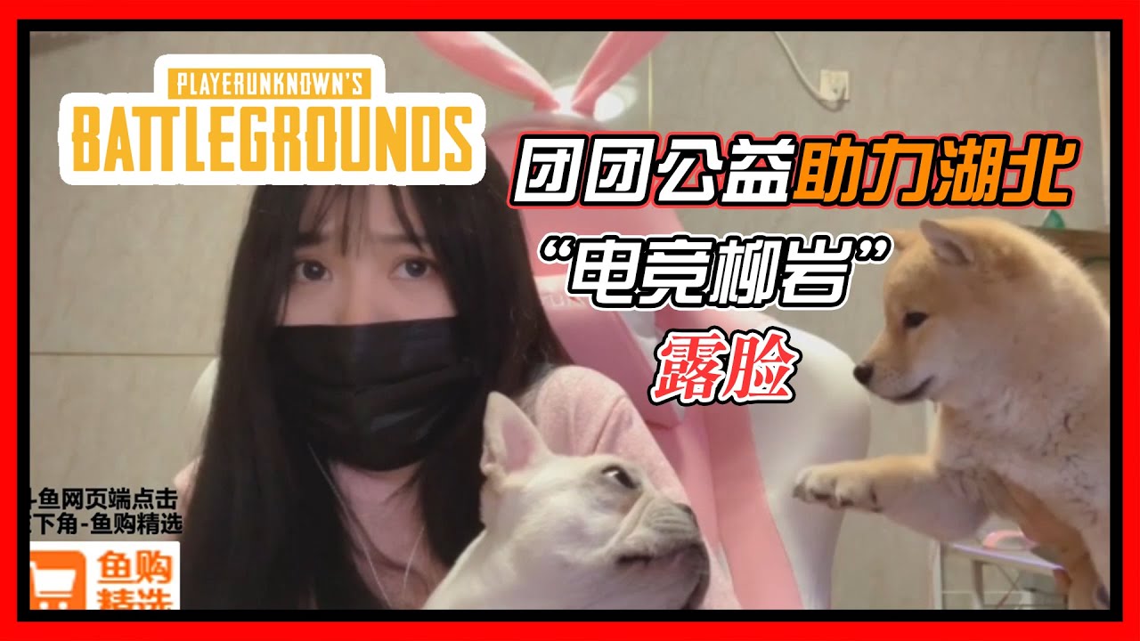【一条小团团OvO】绝地求生：团团露脸直播，电竞柳岩！我不胖，我是仙女！