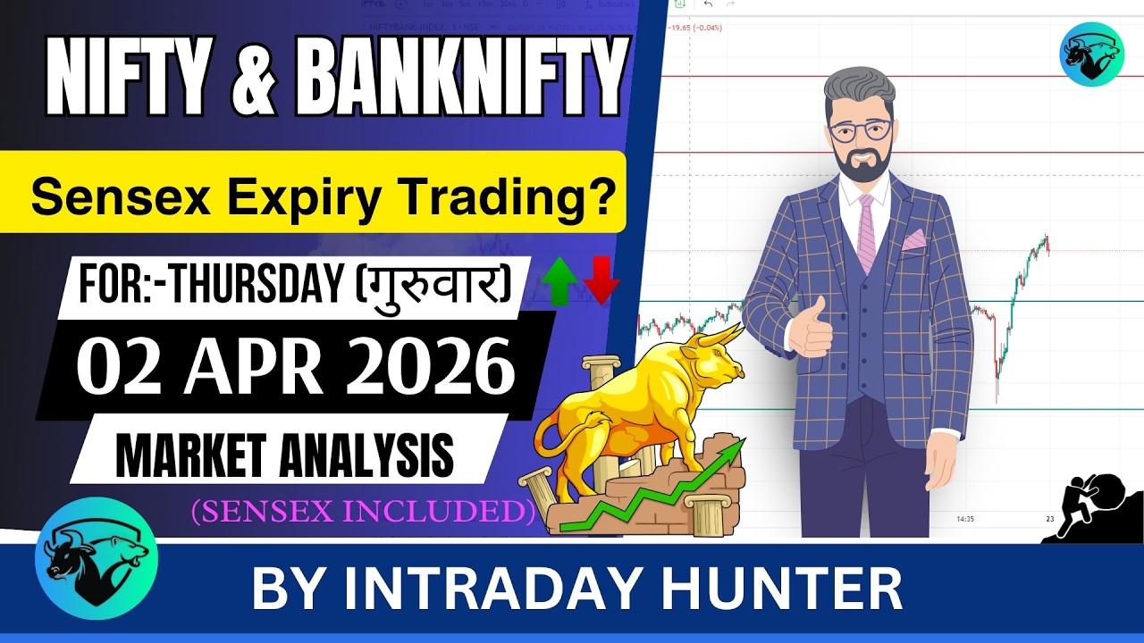 Nifty & Bank nifty | SENSEX Analysis | Prediction For 02 APR 2026