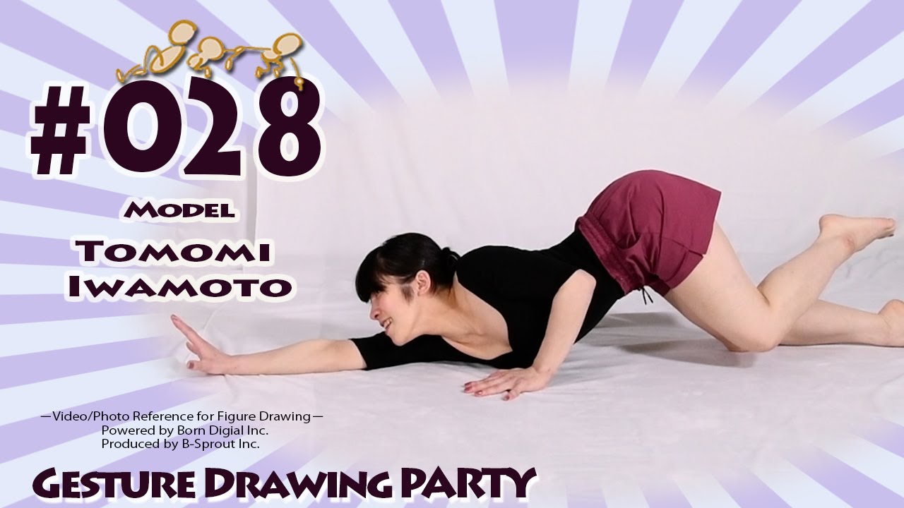 GESture DRAWing Party : #028 Tomomi Iwamoto/岩本 友美　－Video/Photo Reference for Figure Drawing－