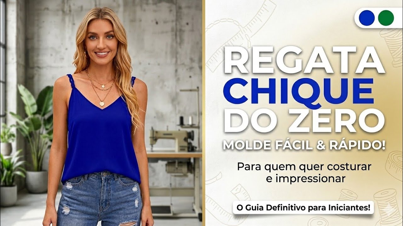 ✅️ DIY Blusa Regata com Molde Fácil para Iniciantes_Costura fácil passo a passo Gisleide Novelo