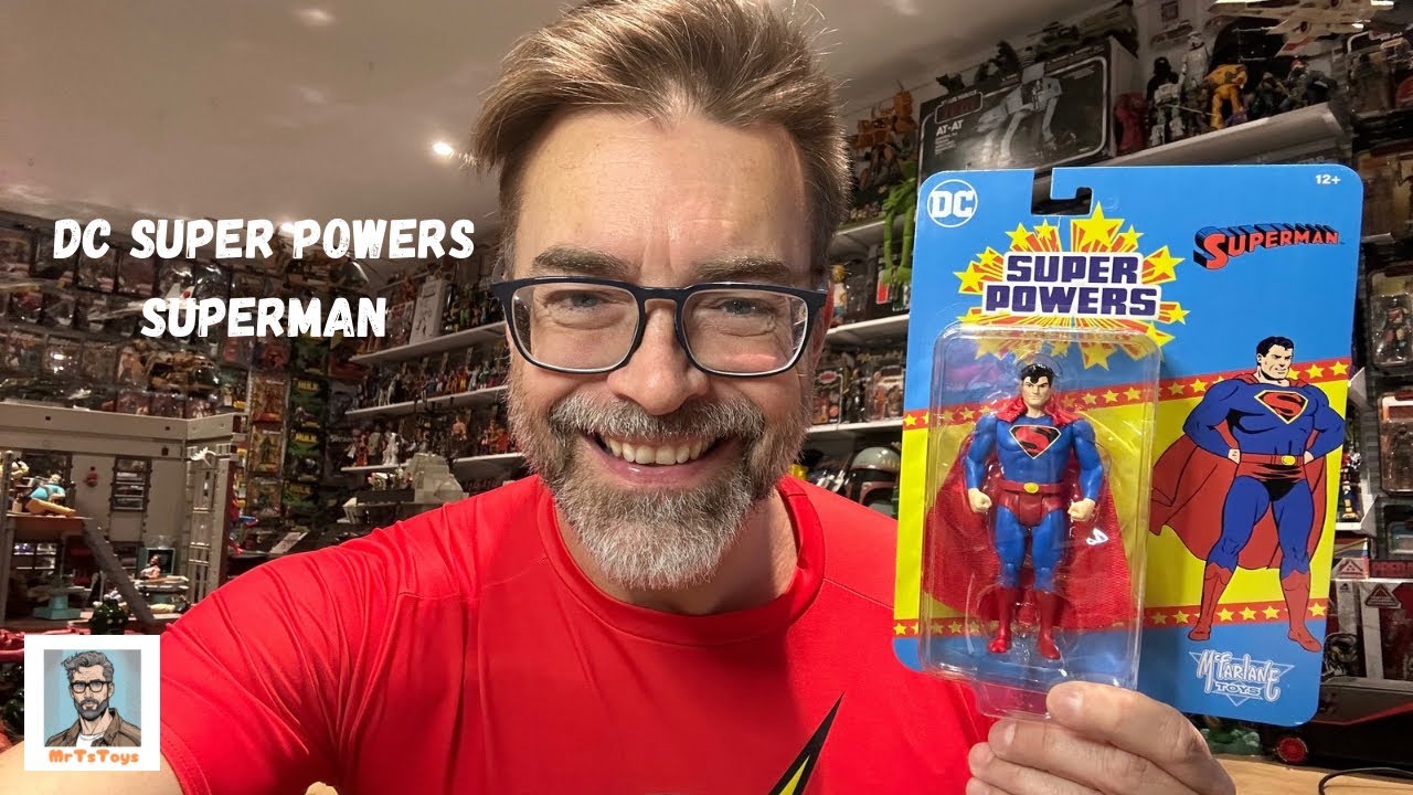 Распаковка классической фигурки Супермена от Fleischer | DC Super Powers, 8-я волна (McFarlane)